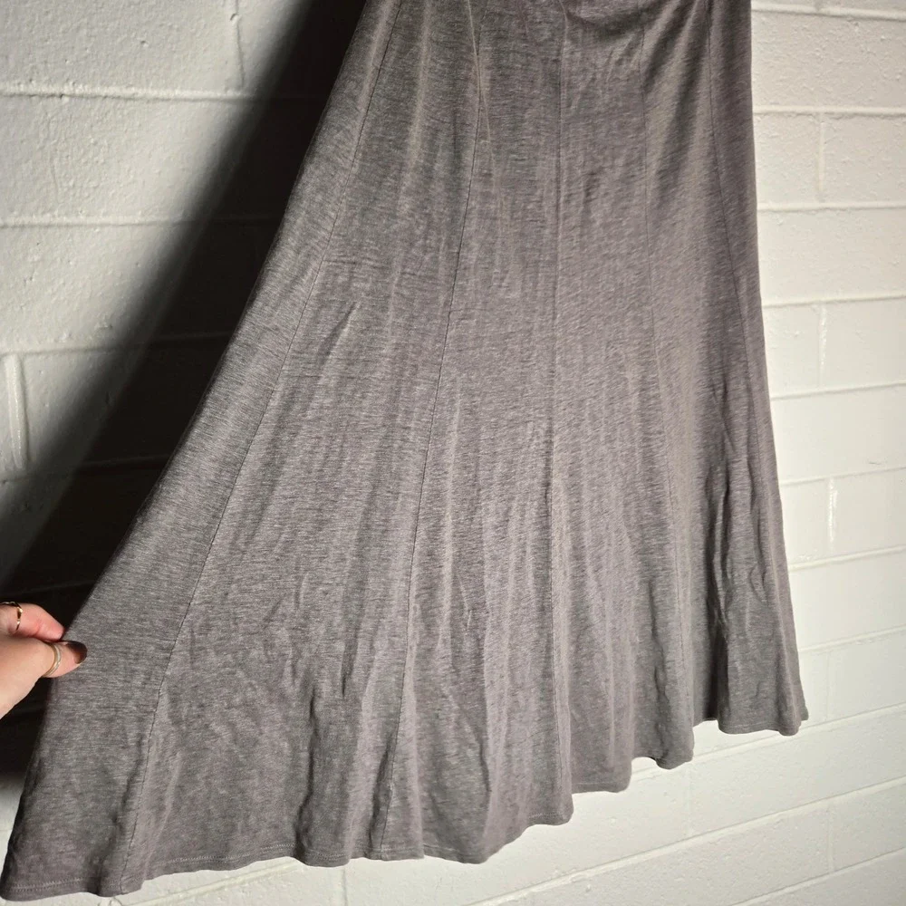 Eileen Fisher 100% Linen Midi Skirt Small Oversize Lagenlook Casual Minimalist‎
